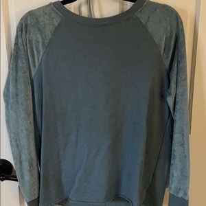 American eagle crew neck with velvet sleeves